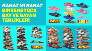 7 Mayıs tarihinden itibaren Birkenstock terlikler A101 Kapıda ve a101.com.tr'de!