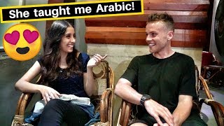 Egypt Girl Teaches me Arabic!❤️فتاة تعلم اجنبى العربية