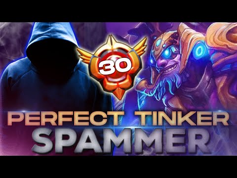 WHO IS THIS GUY?! NEW LVL 30 Grandmaster Tinker Spammer trying to go Pro in Dota 2