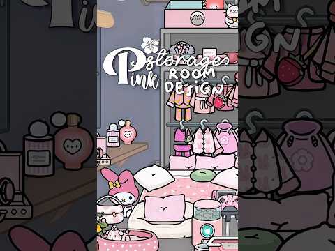 Toca Boca Free Pink Storage Room House💞