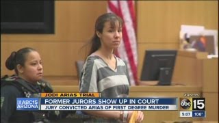 Jodi Arias was back in court along with several of the trial's former jurors