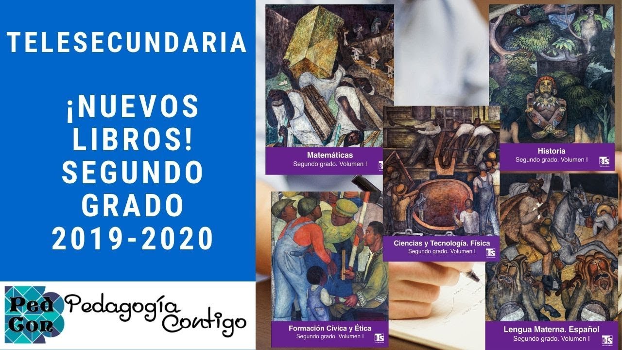 Nuevos libros de segundo grado para Telesecundaria 2019-2020| Pedagogía Contigo