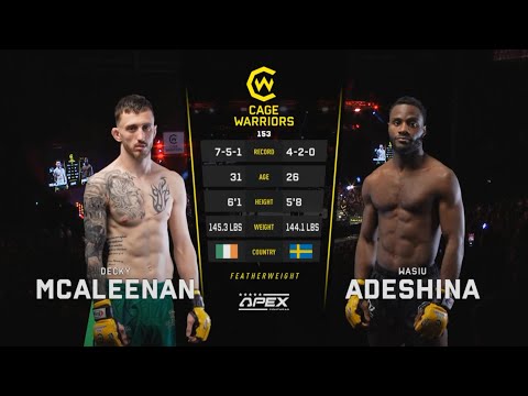 WASIU ADESHINA vs DECKY MCALEENAN | UFC | MMA