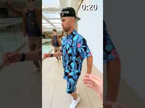 NPC MISSION DISASTER! 😭Video game IRL! With @Dr.Robotmik    @poppinjohnsbk &Clocks Tickin! #shorts