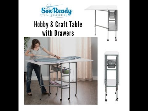 Assembly Video for the Hobby and Craft Table with Drawers 13374
