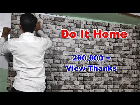 How to Apply Self Adhesive Sticker Wallpaper / Wallpaper Unboxing