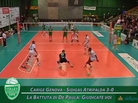 Carige Genova - Sidigas Atripalda 3-0. La Battuta di De Paula: giudicatela voi