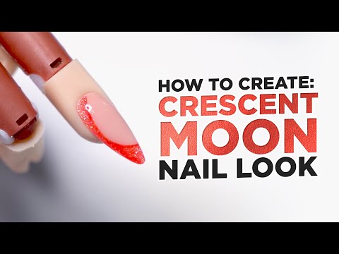 How to Create: A Crescent Moon Negative Space Nail Design