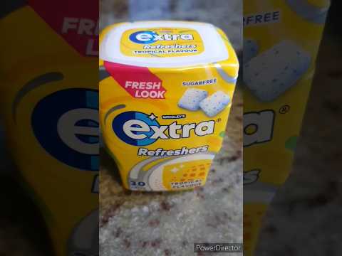 New Extra Refresher tropical flavour bubble gum opening😋😍 #shorts #viralshort #worldwide #tiktok