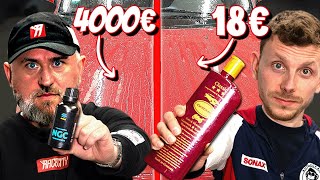 4.000€ vs. 18€ Autopflegeprodukte