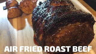 Air Fried Roast Beef - Garlic, Honey, Mustard Glaze - Step By Step