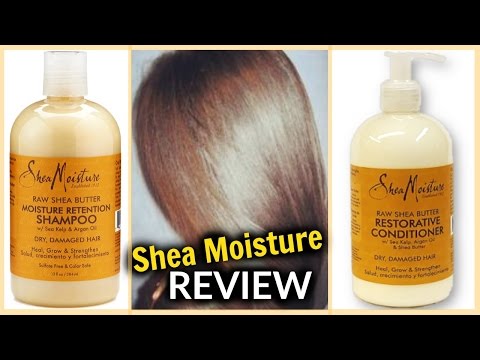 Shea Moisture Raw Shea Butter Shampoo and Conditioner REVIEW! Video
