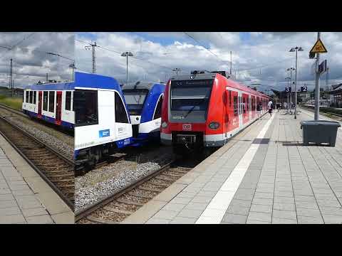 Züge in Holzkirchen | mit Lint54, Flirt3 und 423-Kupplungsmanöver