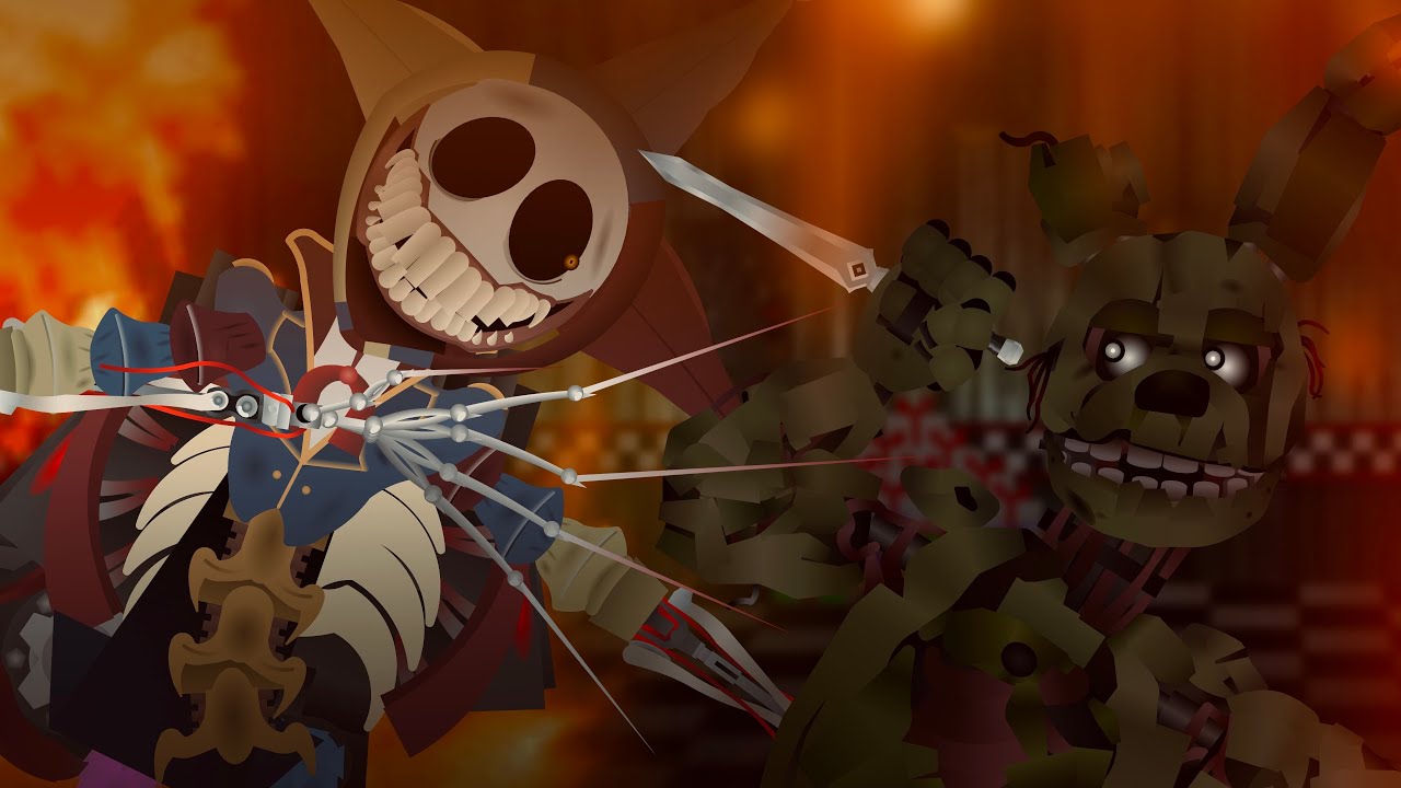 Prototype vs Spring Trap (poppy playtime vs fnaf) : Stick Nodes Animation