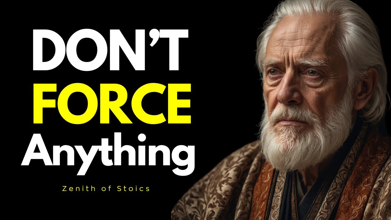 Don't Force Anything In Life - 8 Stoic Lessons For Inner Peace | STOIC PHILOSOPHY