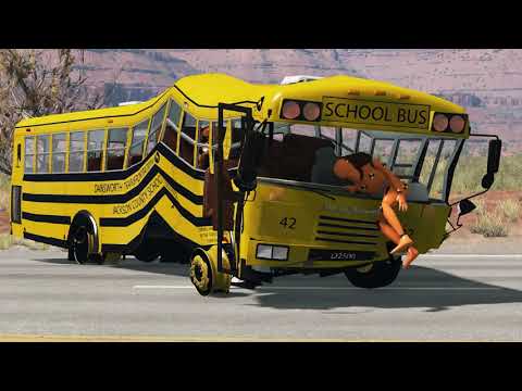 Cars vs Reverse Speed Bump – BeamNG Drive