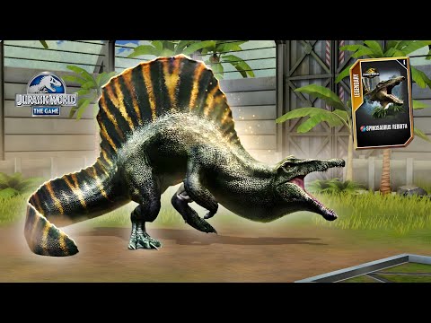Early Access! REBIRTH SPINOSAURUS Unlocked in Jurassic World The Game.