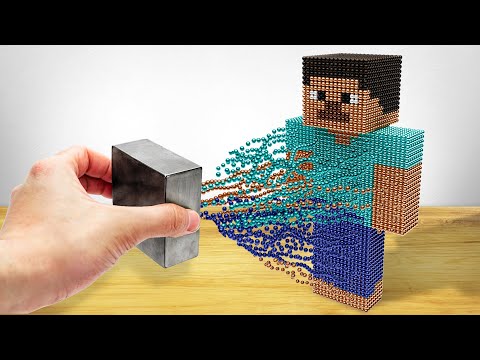 I Built Minecraft using Magnets IRL - Gameplay, Kingdom Kids Zone, Minecraft - EYstreem