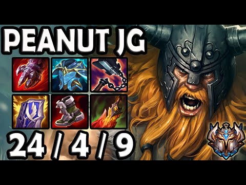 Peanut OLAF Jungle vs EKKO - Korea Challenger Patch 10.25 ✅