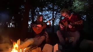 Montana - James Taylor (Acoustic Cover) - Fireside Tracks w/ Mitch and Laurel