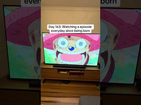 Day 163: Watching a episode everyday since birth #onepiece #anime #baby