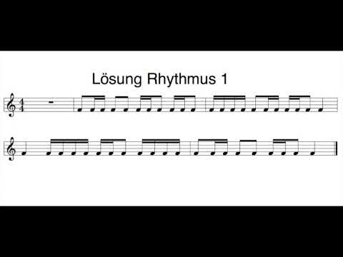 Lösung Rhythmus 1