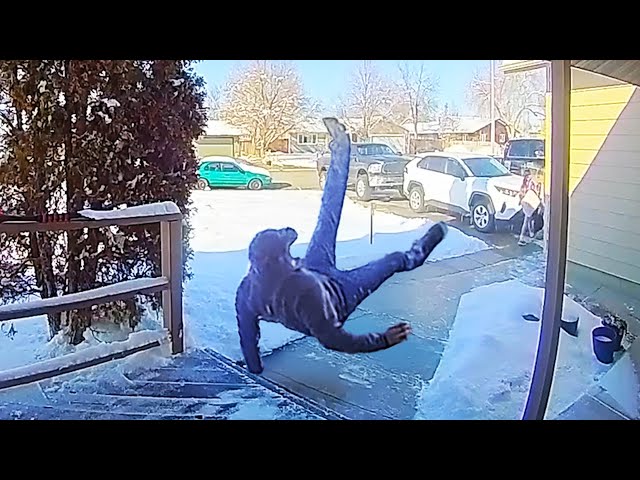 Caught in 4K! ❄️ Funniest Security Camera Moments & Slippery Fails SDDEFAULT Thumbnail
