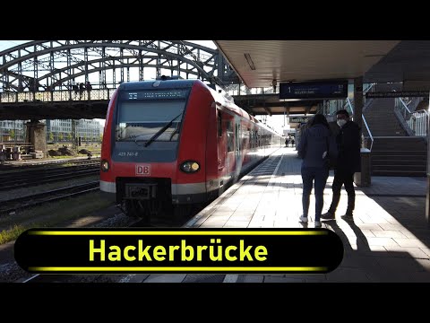 S-Bahn Station Hackerbrücke - Munich 🇩🇪 - Walkthrough 🚶