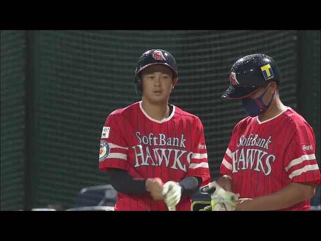 【ファーム】ホークス・川瀬 三遊間を抜ける同点タイムリーヒットを放つ!! 2021/8/21 H-T(ファーム)