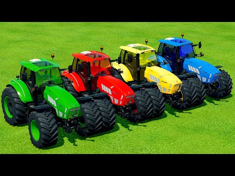 HARVESTING AND LOAD COTTON WITH LAMBORGHINI TRACTORS - Farming Simulator 22