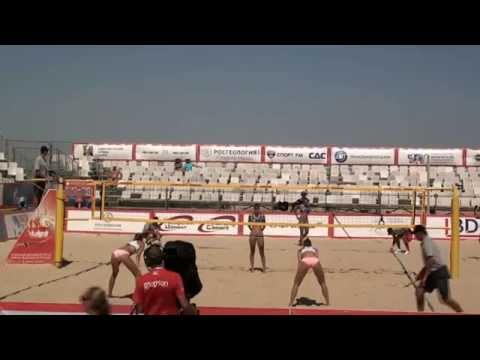 22 Beach volleyball Russia Championship 2015 Abalakina Dabizha and Makroguzova Makroguzova