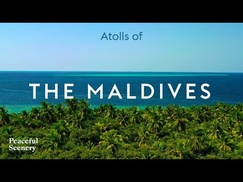 Atolls of THE MALDIVES -  4K UHD Aerial - Visit this Heavenly Tropical Travel Destination