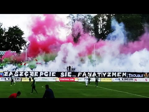"ZASZCZEPCIE SIĘ... FANATYZMEM" - oprawa kibiców Zagłębia na meczu z Górnikiem | 06.06.2021