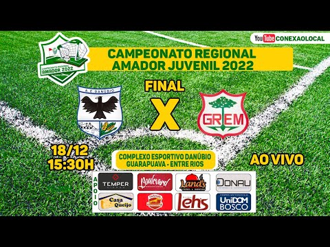 A.E DANÚBIO X G.R.E MADEIRIT  - FINAL - JOGO DA VOLTA - AMADOR REGIONAL JUVENIL SUB-17 2022