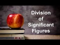 Division of Significant Figures (Tagalog)