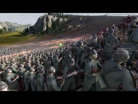 UEBS 2 | 1 Million Zombies VS WW2 German Army