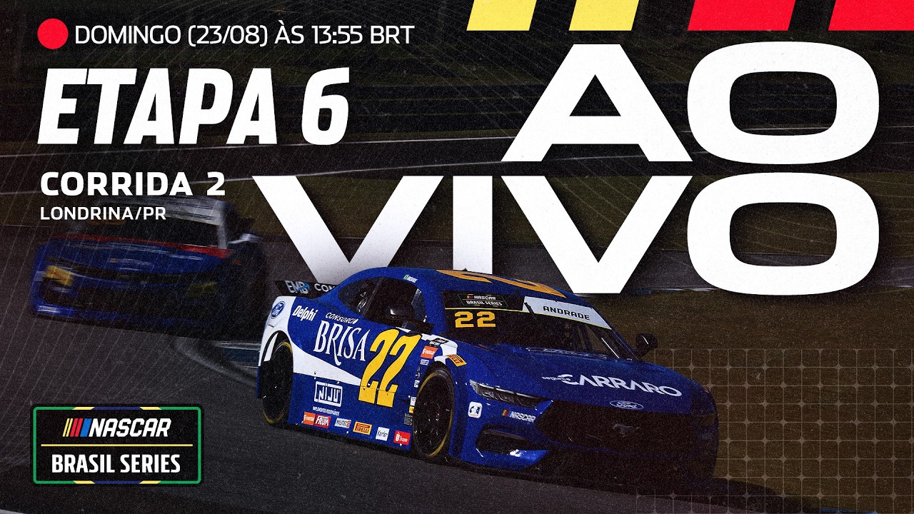 AO VIVO CORRIDA2/ETAPA 6 - LONDRINA/PR - NASCAR BRASIL SERIES 2026
