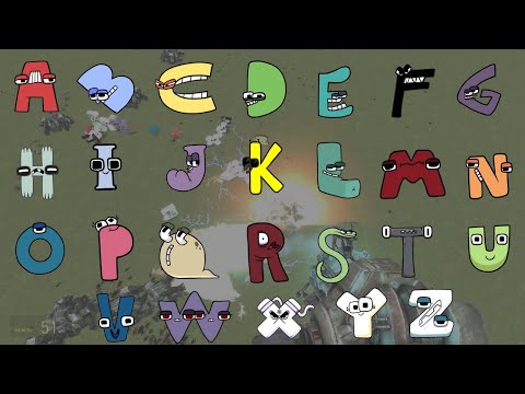 ALPHABET LORE FROM A to Z VS Samurai, Alien, ETC - Garry's MOD