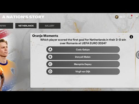 Which player scored the first goal for Netherlands in their 3-0 win over Romania at uefa euro 2024