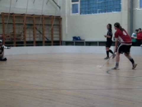 Floorball penalty shot... Rigas Lauvas vs Kekava