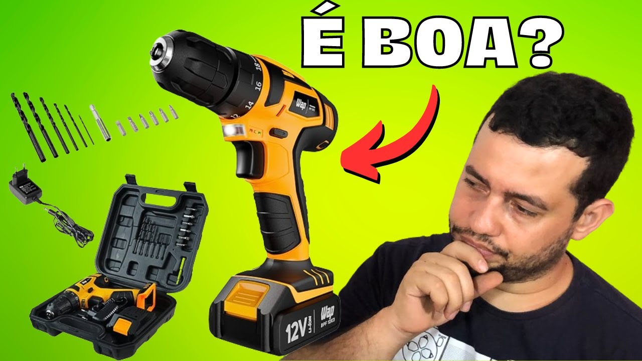 Miniatura da avaliação em vídeo de Parafusadeira e Furadeira WAP BPF-12K3 12V