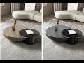 Modern Coffee Table Sets Metal Base Marble Top Center Table Stainless Steel Living Room Furniture