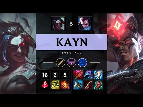 Kayn Mid vs Yasuo - EUW Master Patch 25.12
