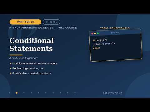 Conditional Statements In Python Part 2 Python Series