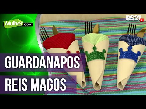 Aprenda a fazer Guardanapos dos Reis Magos | @RedeSeculo21 | Mulher.com | 06/01/2022