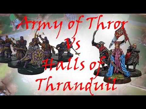 Middle Earth SBG - Army of Thror vs Halls of Thranduil - Battle Report! 650 points