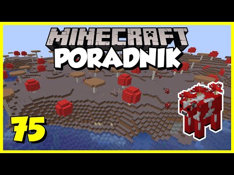 Minecraft Poradnik #075 - grzybowa wyspa i mooshroomy | Minecraft 1.18 Survival