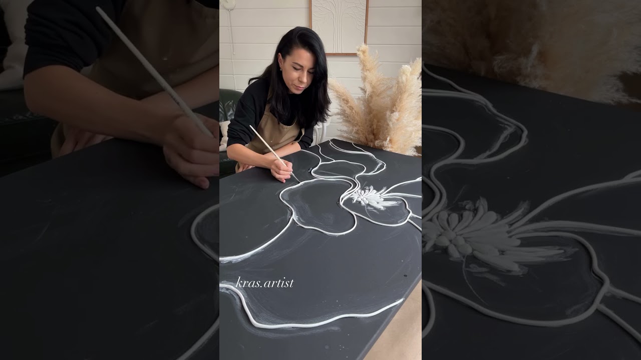 Relaxing Textured Art Process — Oddly Satisfying 🎨 #trending #shorts #viral #fyp