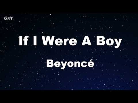 If I Were A Boy - Beyoncé Karaoke 【With Guide Melody】 Instrumental