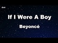 If I Were A Boy Beyoncé Karaoke With Guide Melody Instrumental